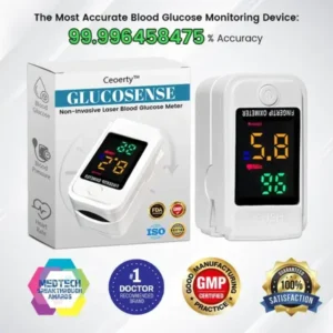 Christmas Specials Ceoerty™ GlucoSense Non-Invasive Laser Blood Glucose Meter