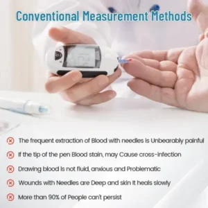 Christmas Specials Ceoerty™ GlucoSense Non-Invasive Laser Blood Glucose Meter