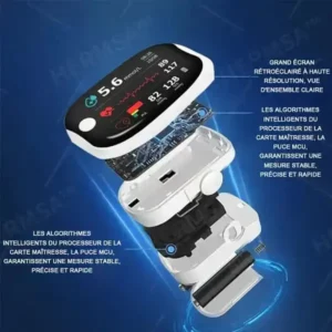 HERMSA High Precision Non-Invasive Multi-Purpose Medical Device (For Monitoring Blood Glucose, Blood Oxygen and Blood Pressure)